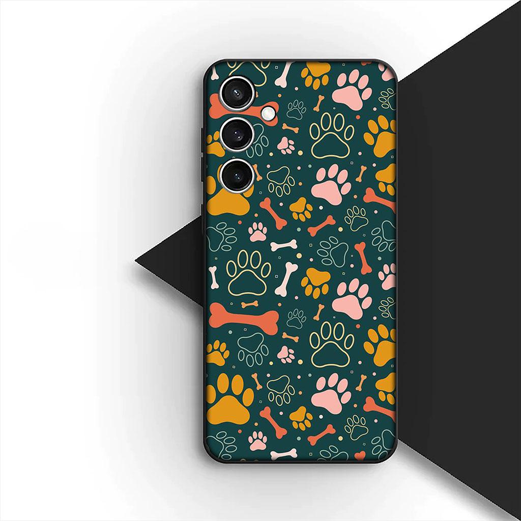 Phone Cover for Motorola Moto G55 G45 G75 G85 G13 Edge 50 30 Fusion 40 NEO Ultra Pro Soft Case Cat Cute Dog Paw Wallpaper