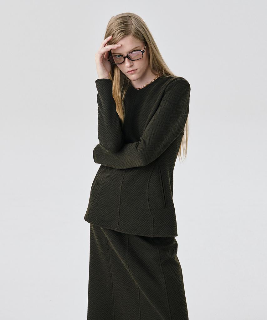 WNDERKAMMER Round Poket Skirt_Brown