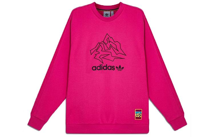 Adidas Originals Adv Crew Sweatshirts Men s Pink Crew Neck Moderate Regular GV0924 XS