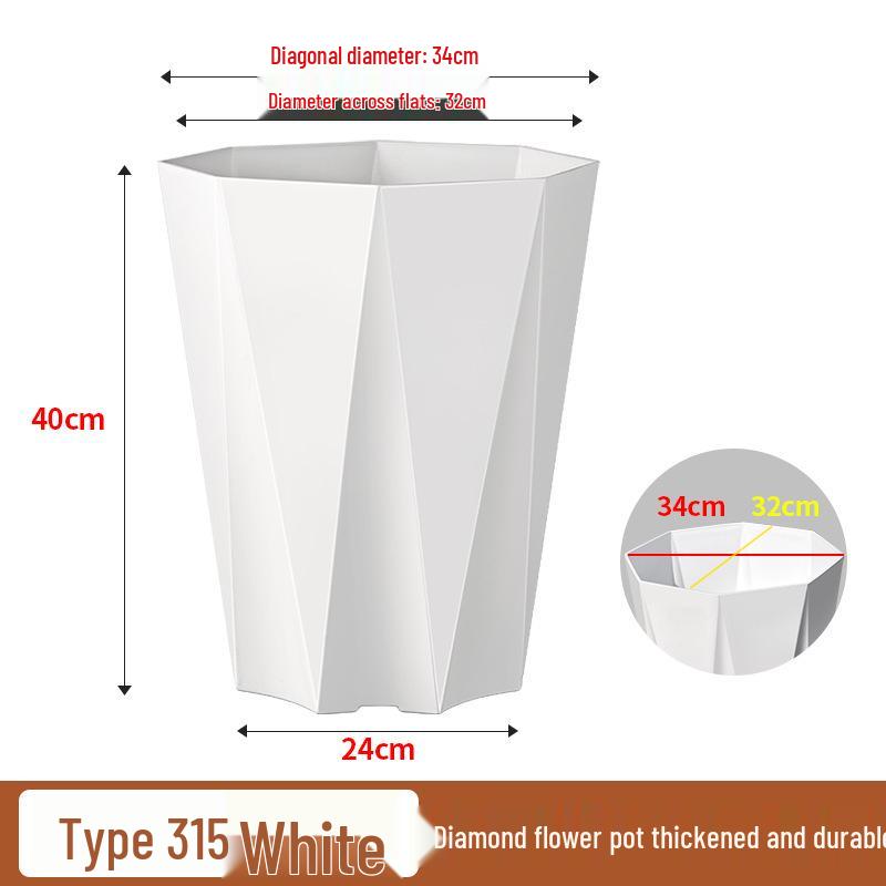 Large Plastic Flower Pot for Bonsai & Indoor Plants - Money Tree, Dragon Blood Tree, Bird of Paradise