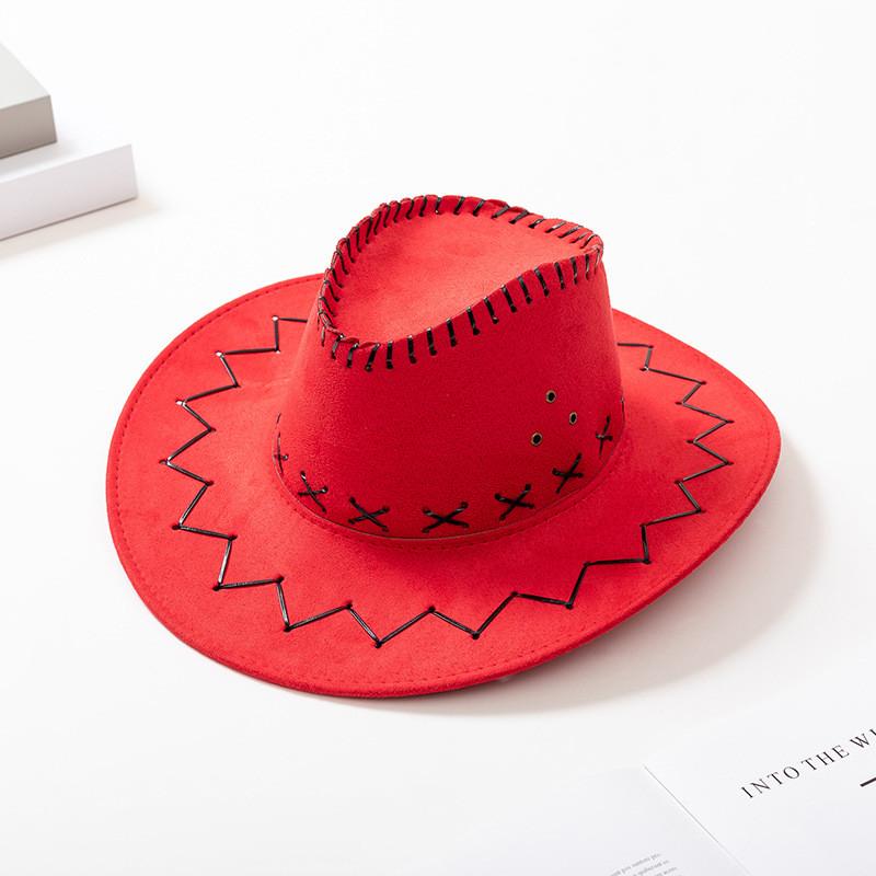 Western Cowboy Hat For Adults And Kids Sun Protection Stylish Summer Fashion Made Of Faux Leather