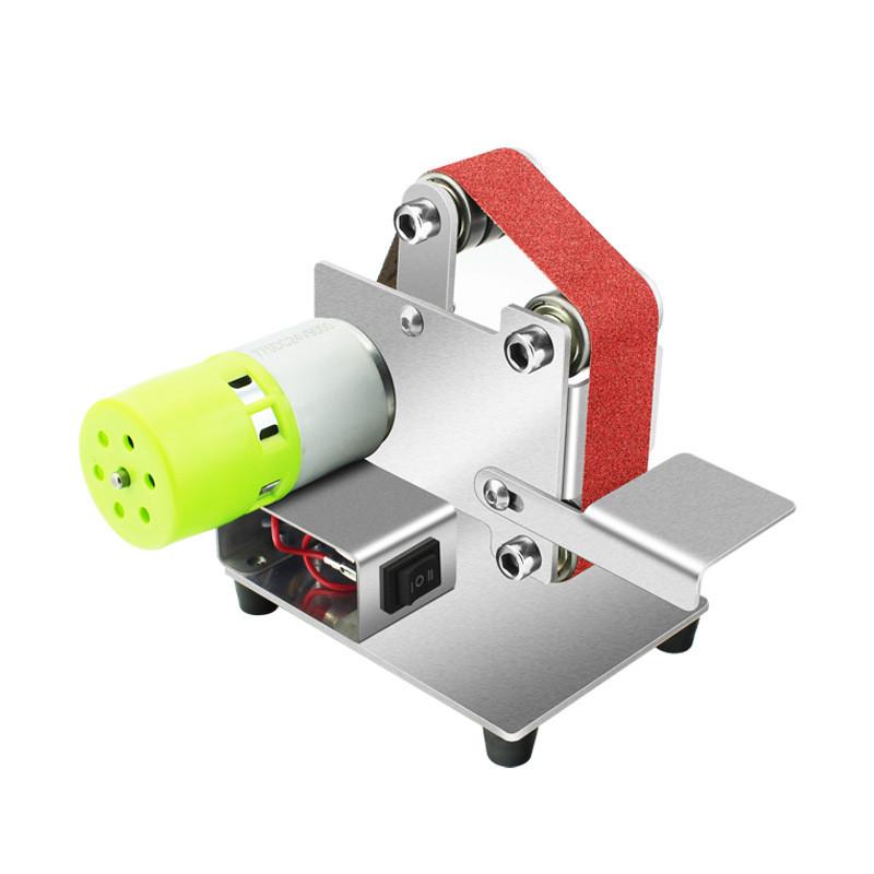 Mini Portable Electric Sand Belt Machine Household DIY Desktop Sharpening Machine Professional Polishing Equipment