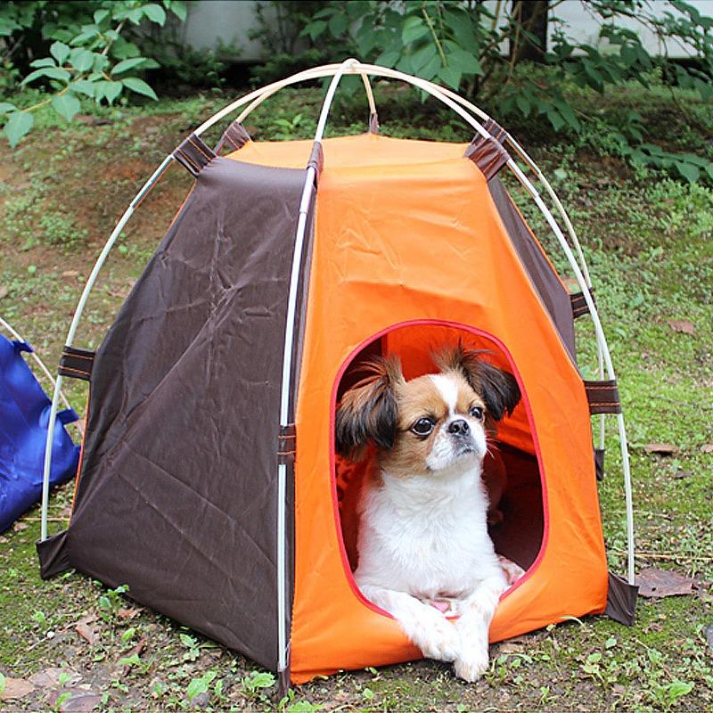Wasserdichtes belüftetes Outdoor-Hundezelt Sonnenschutz für Welpen Katzen kleine mittlere Rasse Haustierhaus