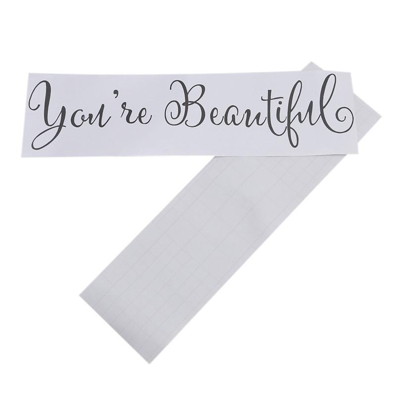 Buy Fashion Household Fancy You're Beautiful Wall Art Removable Home