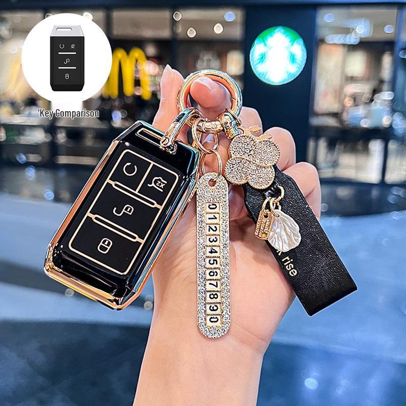 BYD Qin Fuel E1/E3, Old E2 Yuan Pro, New Energy High-End S2 Car Key Cover