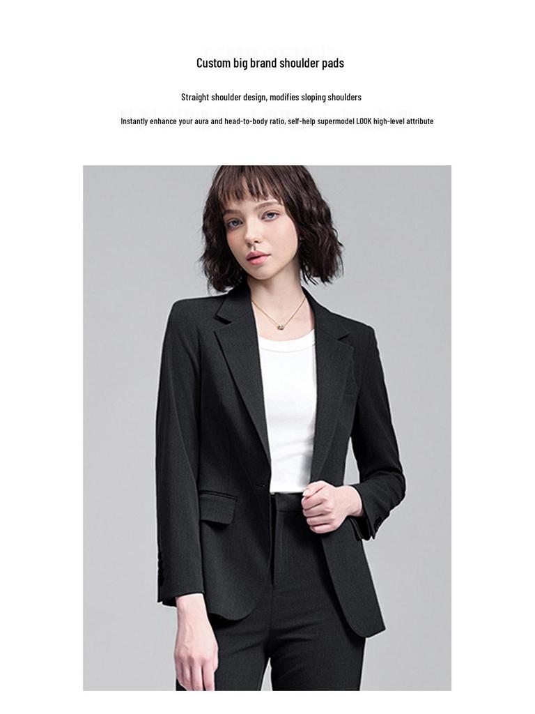 2025 Autumn/Winter Women's Korean-Style Tailored Commuter Suit Set: Elegant, Waist-Slimming, OL Fashion