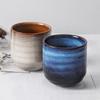 Retro Ceramic Screw-Thread Mug With Glaze Variation 200-300ml Round Tea Coffee Cup Home Office Cafe