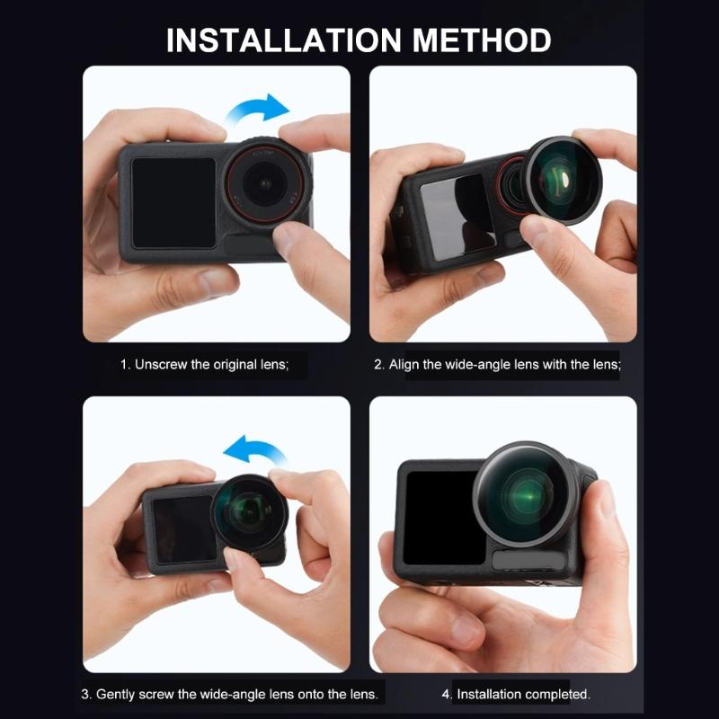 Professional For Action 5 Camera Wide Angle Lens Camera Attach Wide Angle Lens Expand Capturing Landscapes Detail