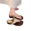 Pantoletten mit dickem Absatz Damen Oberbekleidung Sommer neu Koreanische Flip-Flops Zehensandalen Feenwind Französische schöne Sandalen