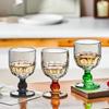 200ml Retro Kristallglas Perlen Weinkelch Pokal Cocktail Whiskey Becher Haushaltsgebrauch Kaltgetränk Saft Transparenter Becher Feiertagsgeschenk