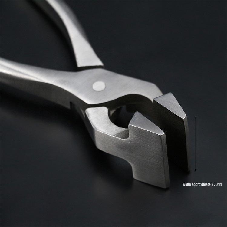 Gold Clip Flat-Nose Leather Zipper Pliers - DIY Handmade Leather Goods & Bags Tool