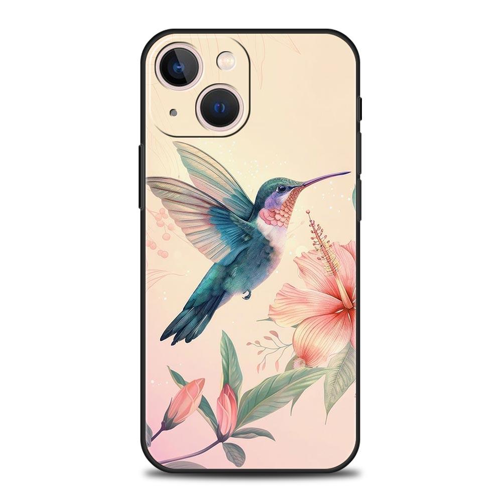 Hummingbird Phone Case For iPhone 16e 15 14 13 12 11 Pro Max XS X XR SE 7 8 Plus Shell iPhone 16 Soft TPU Cover