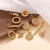 Exquisite Shining Diamond-Encrusted Gold Pendant, High-End Temperament, Light Luxury Earrings, Necklaces, Jewelry Accessories