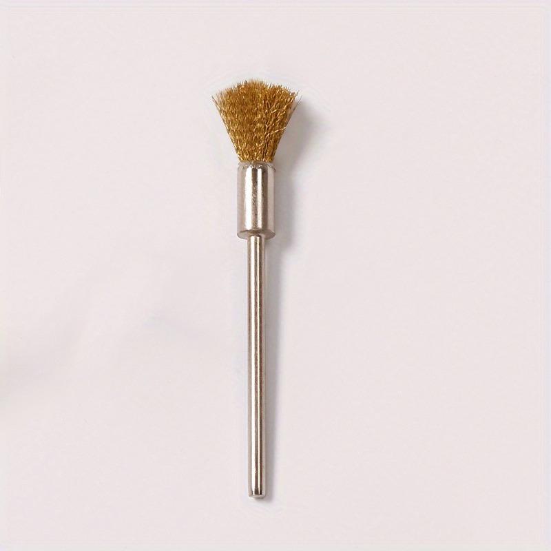 1-Pack Nail File Cleaning Brush, Brass Wire Polishing Wheel, Rust Removal Polishing Head & Polishing Bowl