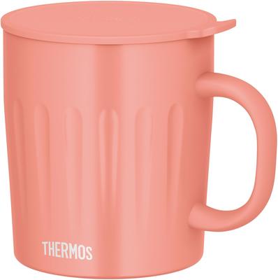 Thermos Vacuum Insulated Mug 550ml Coral Pink Embossed Large Capacity Model Dishwasher Safe CP JTA-550