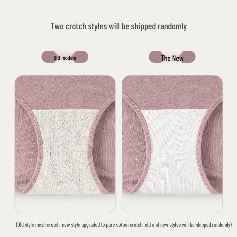 YOUNGYELL Women's High-Waist Cotton Antibacterial Briefs 4-Pack