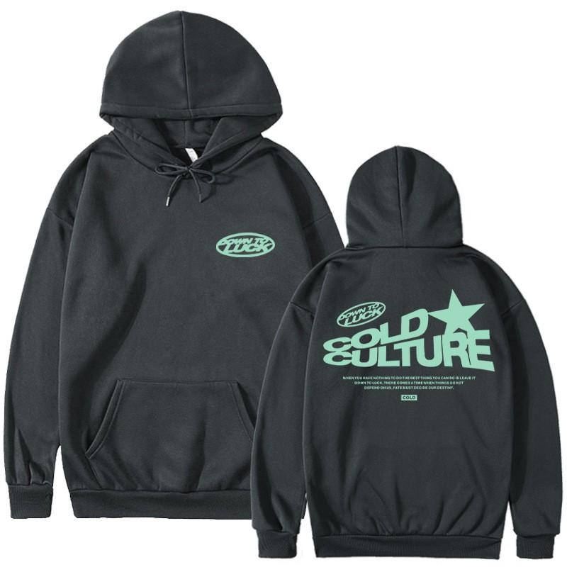 Girls Winter Hoodie Fleece Lined Loose Fit Printed Sweatshirt Streetwear