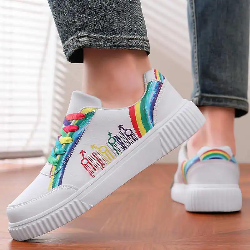 Fashion Natural Leather Round Tip For Spring Vulcanize Purple Sneakers Men Global Brands Shoes Sports Minimalist Designer