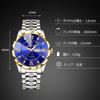 RORIOS Men's Multi-Function Quartz Watch with Date Display, Luminous Movement, Lightweight, Waterproof, Perfect for Work or Commuting, Stylish,