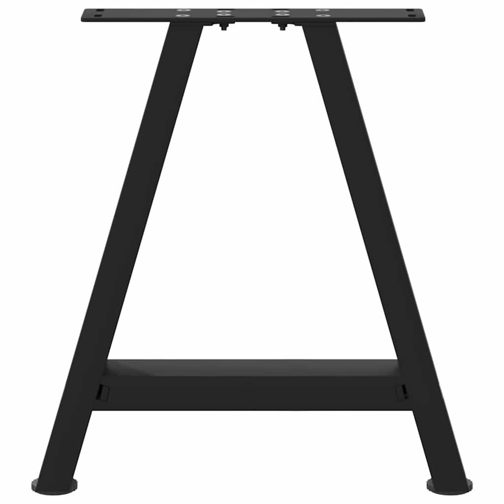 Vidaxl Nogi Do Stolika Kawowego, 2 Szt., Czarne, 50X(42-43) Cm, Stal