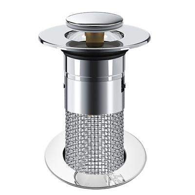 Basin Drain Filter with Hair Catcher Universal Drain Filter Stainless Steel Popup Sink Stopper Fits Bathroom Laundry Sink Drains