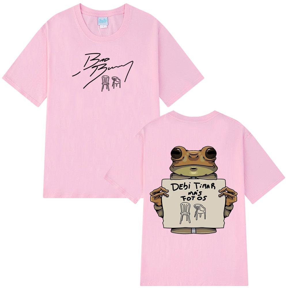 Singer Bad Bunny DTMF Album Graphic 100Cotton Shirt Men Retro Fashion 2026 New Summer Hip Hop Unisex Short Sleeve Loose Tshirt