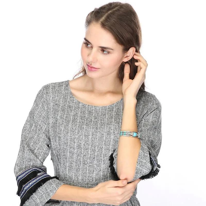 Turquoise Beaded Bracelet Bohemian Style Ethnic Style Bracelet for Women