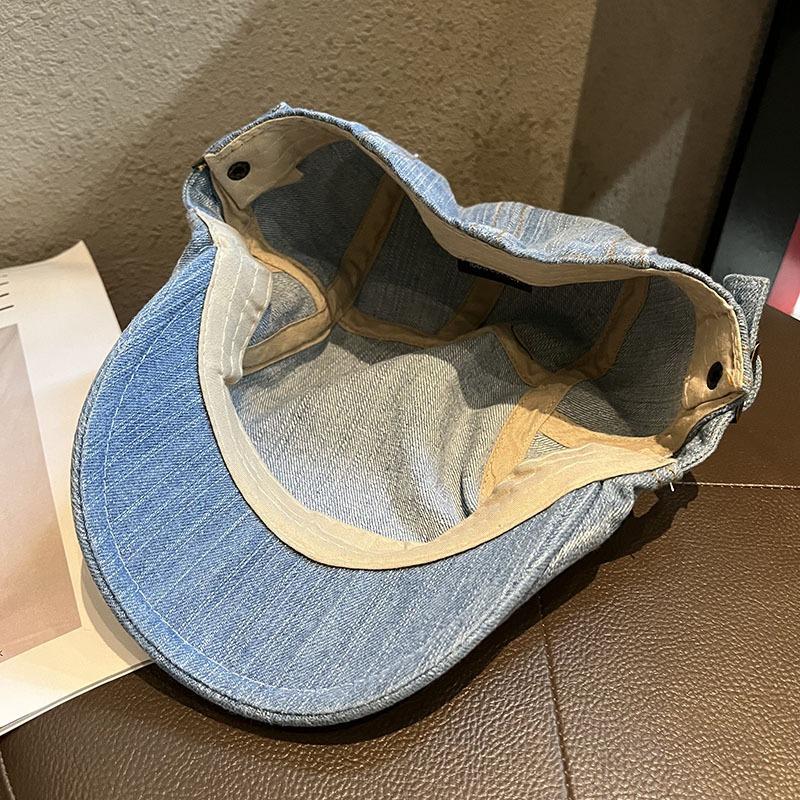 Retro old denim hat couple spring and summer fashion versatile yuppie painter hat newsboy hat