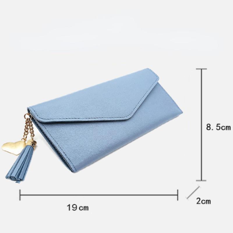 Fashion Women Wallets Simple Zipper Purses Long Section Clutch Wallet Soft PU Leather Bag