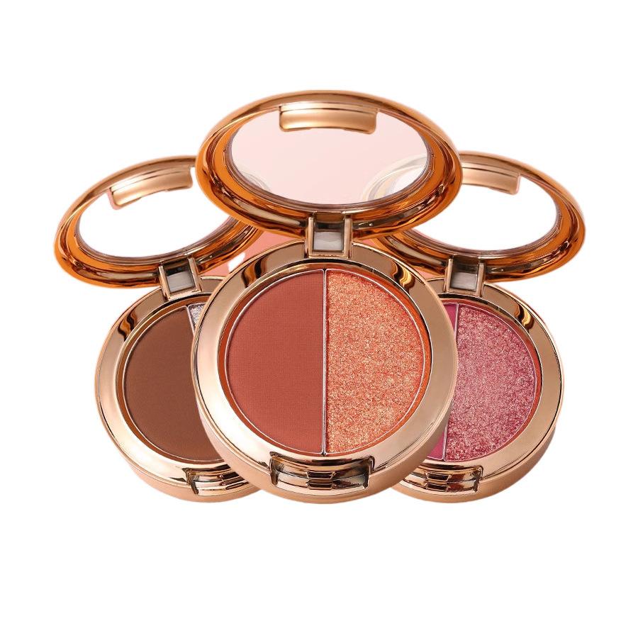 Lameila Two Color Eyeshadow Palette High Pigment Waterproof Long Lasting Matte Shimmer