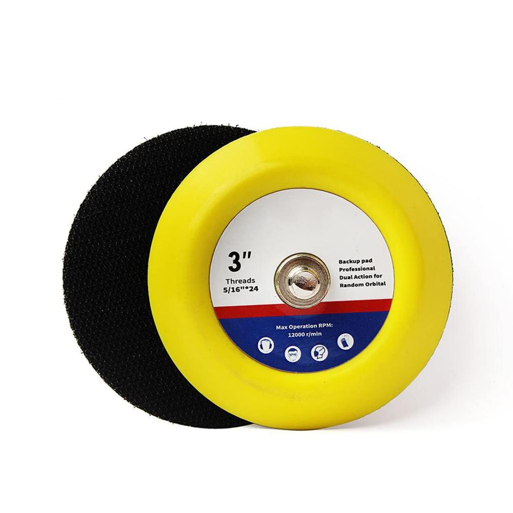 2 Pieces 5'' Hook and Loop Backing Pads 5/16"-24 Threads Sanding Pad Angle Grinder Accessories Sanding Buffing Polishing