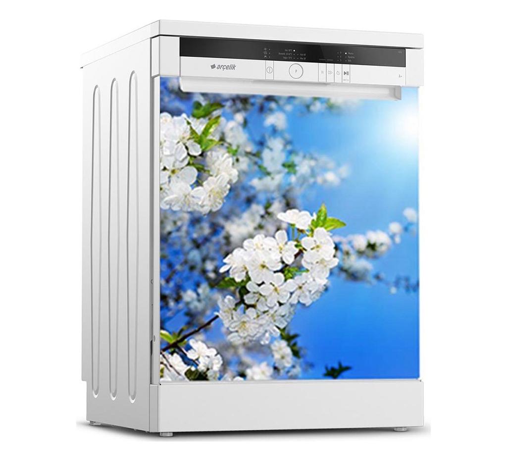 36 Style Dishwasher Decoration Sticker DIY Kitchen Wallpaper Peel and Stick Vinyl Wall Decal LandscapeFlower Mural For Home Decor