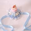 Original Lolita Handmade Pink and Blue Lace Anthony Cake Top Hat Lolita Cute Sweet Lo Mother Dress Up