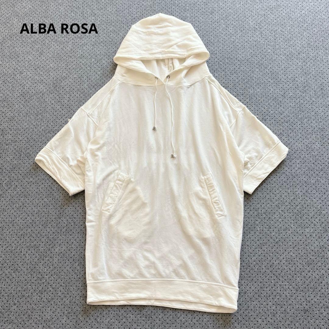 Alvarosa Short Sleeve Parka Oversized Loose Made in Japan White