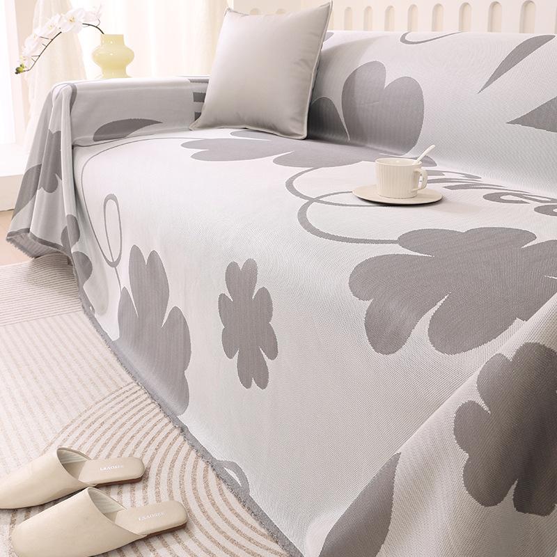 Summer Cool Sofa Cover Cloth Full-Cover Sofa Cushion Cover Towel Anti-Scratching Summer Sleeping Mat Cushion