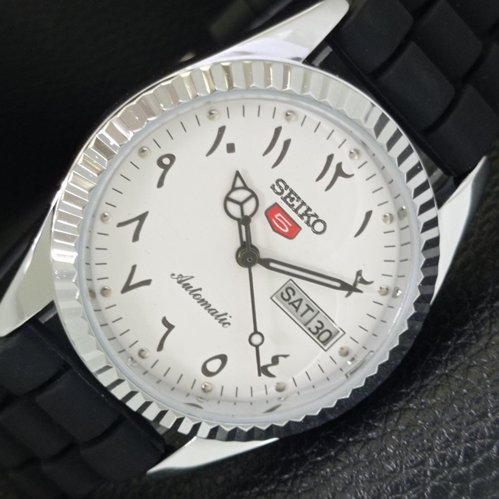 AUTOMATIC VINTAGE REFURBISHED SEIKO 5 JAPAN 6309A MENS ARABIC WATCH a441464-5 Sk-a441464