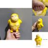 Yellow Gorilla Stress Relief Toy Fun Rebound Bouncy Desktop Decor Kids Gift