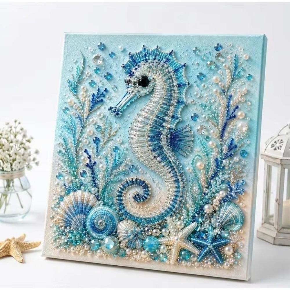 Coastal Style Octopus DIY Pearl Painting Kit Sparkling Pearl  Painting  Beginners