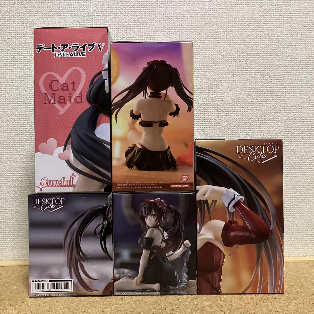 [USED] Date A Live Tokisaki Kurumi 5 items * DESKTOP Cat Ear Maid Noodle
