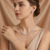 3Pcs/set Elegant Cubic Zirconia Jewelry Set Zirconia Wedding Accessories Set  Bride