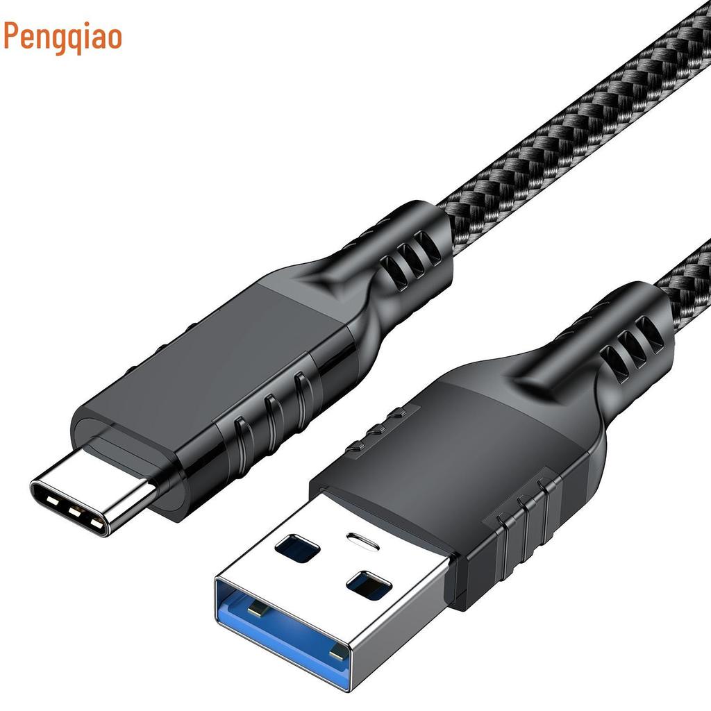 Typ-C Datenkabel USB 3.2 auf Typ-C, 10 Gbit/s Übertragung, 3A/60W PD Schnellladung für Festplatte und Auto