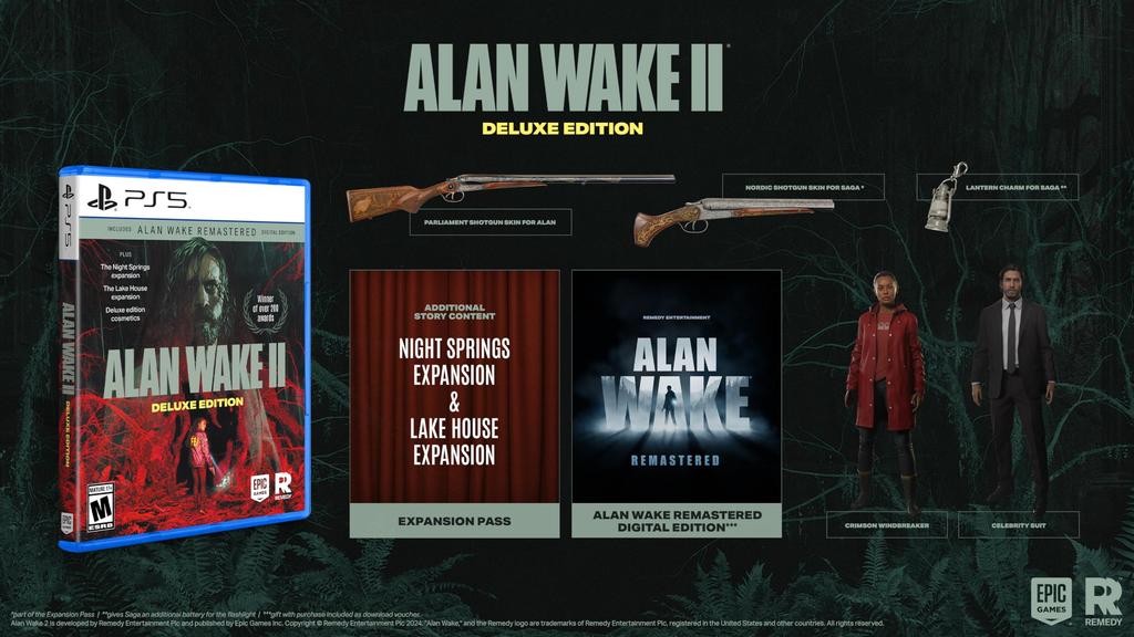 Alan Wake 2 Deluxe Edition North PS5 (Import Version America) -