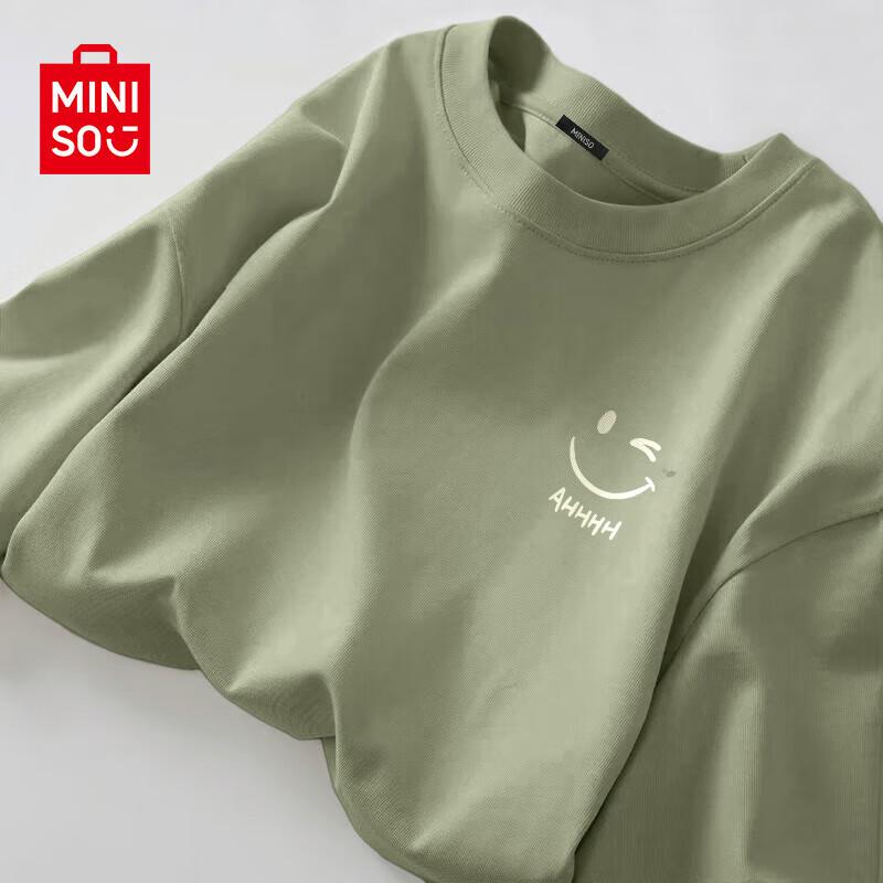 MINISO Men s Cotton Short Sleeve T-Shirt L
