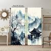 2 pcs, versatile polyester transparent curtains for home decoration Japanese-Inspired for use in bedrooms and living rooms