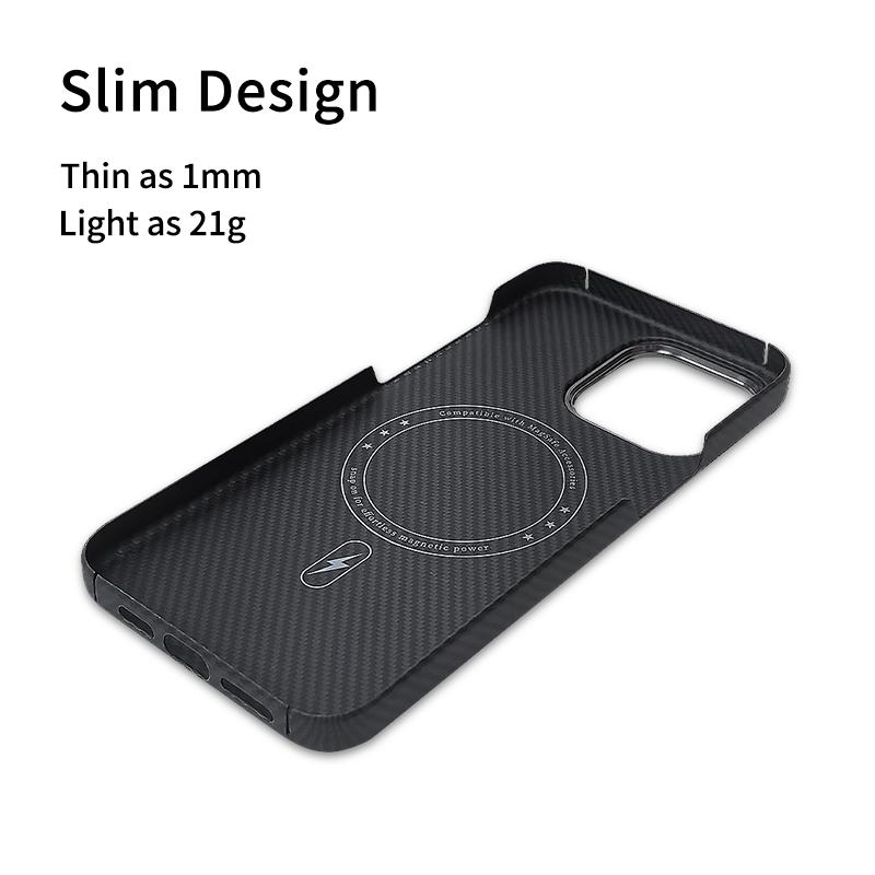 Carbon Fiber Shockproof Luxury Phone Case for 13Pro 13Pro Max Slim Lightweight Soft Cover Magnetic Ring Holder Custom