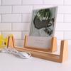 Warm Light Wooden Lighted Base Non-slip Acrylic Cards Display Racks LED Lighted Stand  Home Decor
