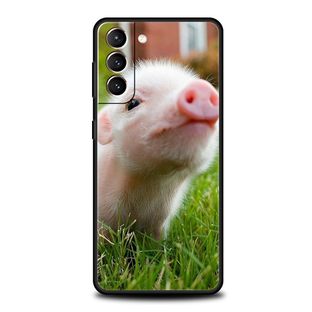 

Милый розовый чехол для телефона с изображением поросенка для Samsung Galaxy S24 S23 S22 5G S21 Ultra S20 FE S10 S9 Plus S10E S8 Note 20 10 Lite Samsung S24Ultra