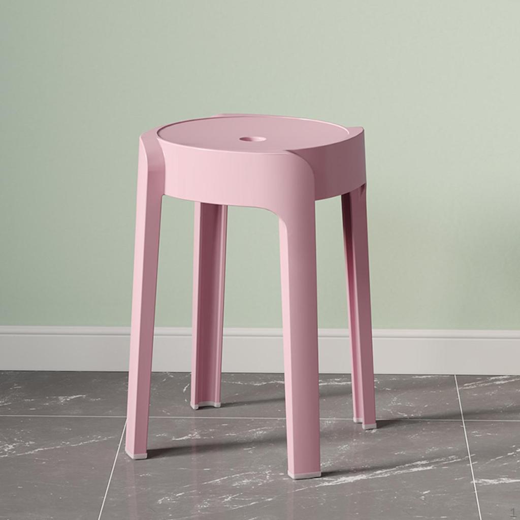 Round Stool Dining Table Dressing Stackable for Living Room Hotel