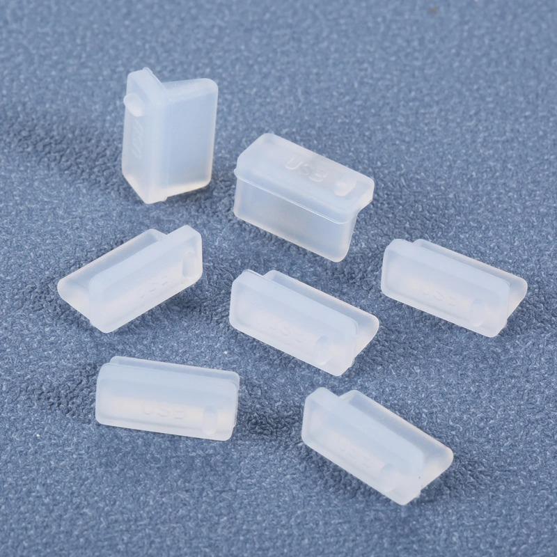 Silicone USB Dust Plug Charger Port Cover Silicone Dustproof Protector for PC Notebook Laptop USB Charging Port Protector Covers