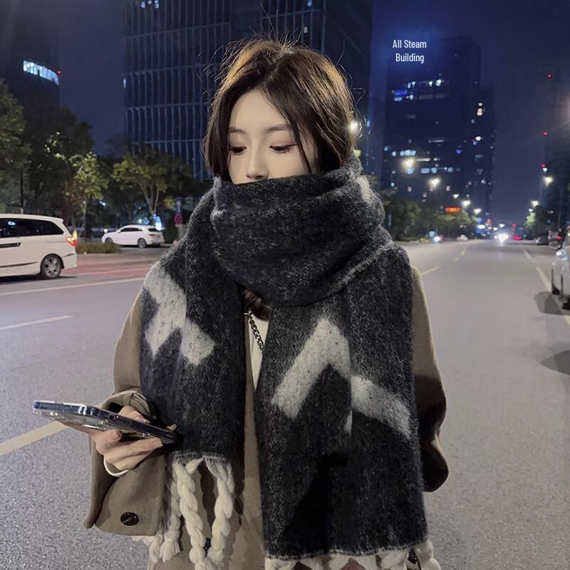 DUTRIEUX Winter Solid Brushed Warm Scarf